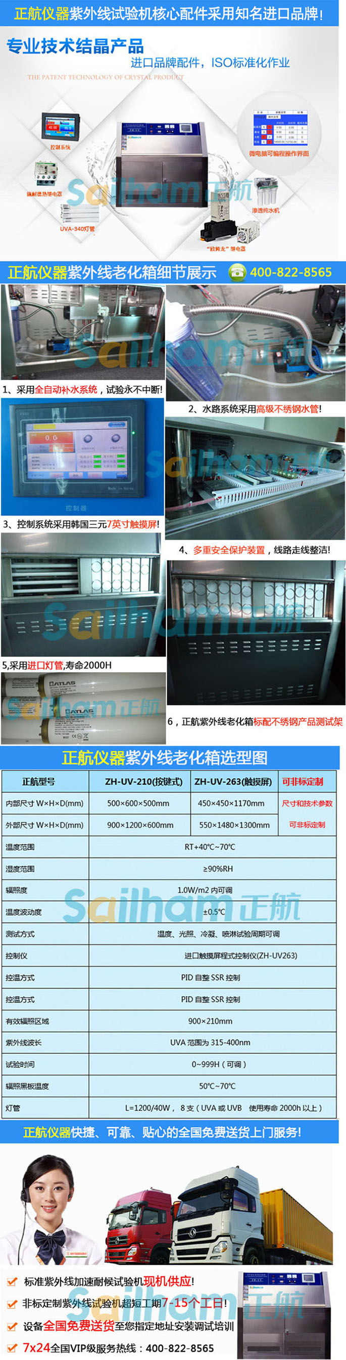 UV光照加速老化试验箱